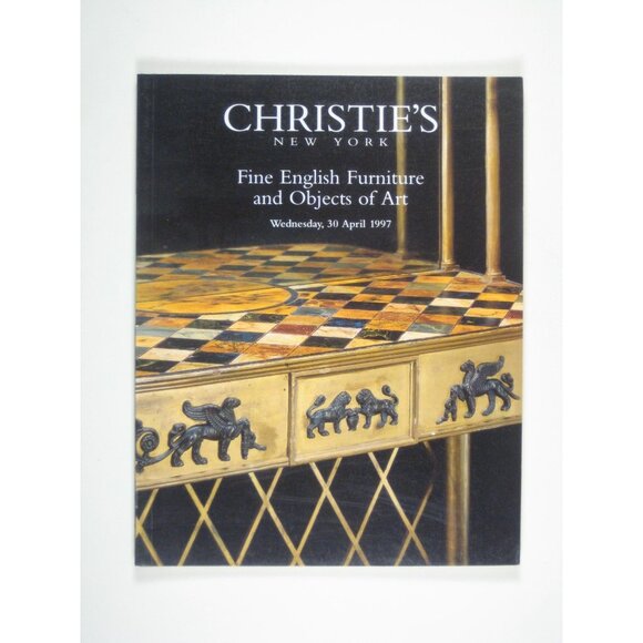Christies 1997 Fine English Furniture Art Auction Catalog - Picture 1 of 7